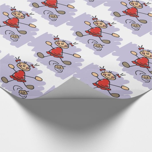 Dreidel Girl Cadeaupapier (Hoek)