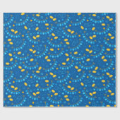 Dreidel Hanukkah Cadeaupapier (Vlak)