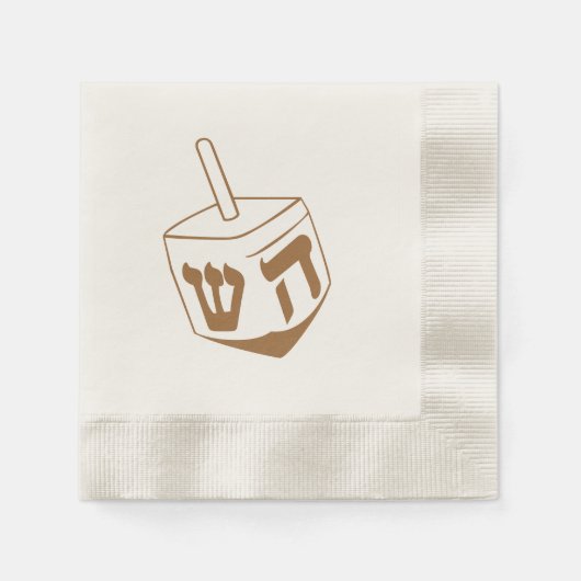 Dreidel ~ Hanukkah Celebration Napkins Servet (Voorkant)
