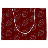 Dreidel Hanukkah Glitter Groot Cadeauzakje (Achterkant)