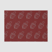 Dreidel Hanukkah Glitter Tissuepapier (Voorkant)