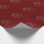 Dreidel Hanukkah Glitter Wrapping Paper Cadeaupapier (Hoek)