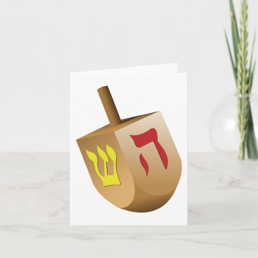Dreidel Kaart (Voorkant)