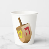 Dreidel Papieren Bekers (Voorkant)