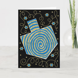 "Dreidel Pinwheels" Wenskaart w Envelope Feestdagen Kaart