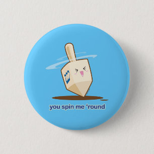 Dreidel Ronde Button 5,7 Cm