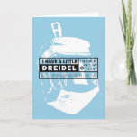 Dreidel Song Hanukkah Card Feestdagen Kaart<br><div class="desc">Grafische,  moderne versie van het klassieke droidel nummer.</div>