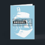 Dreidel Song Hanukkah Card Feestdagen Kaart<br><div class="desc">Grafische,  moderne versie van het klassieke droidel nummer.</div>