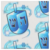 Dreidel Spinning met Snowflakes Stof (Close Up)