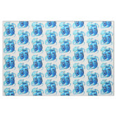 Dreidel Spinning met Snowflakes Stof (Fat Quarter)