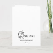 Dreidel Squirrel Card Feestdagen Kaart (Achterkant)