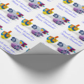 Dreidel 'Til you Drop Wrapping Paper for Hanukkah! Cadeaupapier (Hoek)