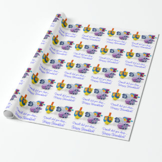 Dreidel 'Til you Drop Wrapping Paper for Hanukkah! Cadeaupapier