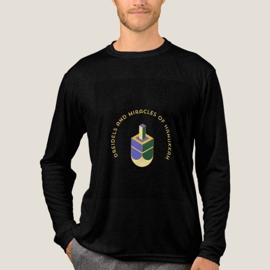 DREIDELS AND MIRACLES OF HANUKKAH Tri-Blend SHIRT (Voorkant volledig)