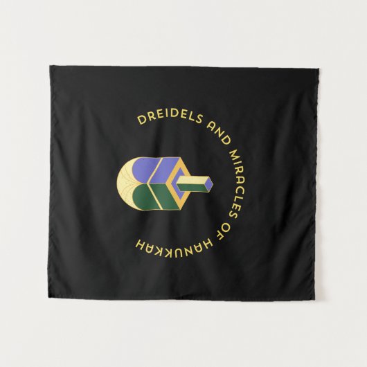 DREIDELS AND MIRACLES OF HANUKKAH WANDKLEED (Voorkant (horizontaal))