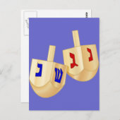 Dreidels Briefkaart (Voorkant / Achterkant)