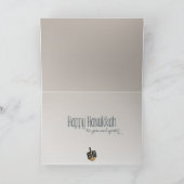 Dreidels roosteren op een open vuur Chanoeka Feestdagen Kaart (Binnen)