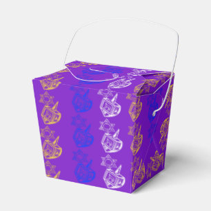 Dreidels + sterren bedankdoosjes