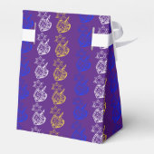 Dreidels + sterren voor een doos bedankdoosjes (Achterkant)