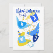 Dreidels White uit de middeleeuwen Feestdagenkaart (Voorkant)