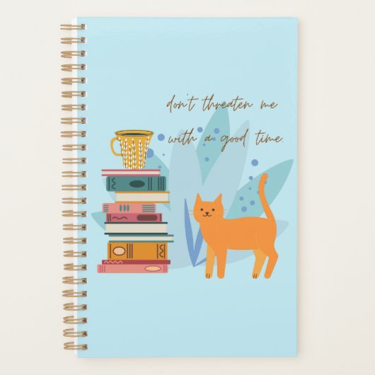 Dreig Me Niet Met Een Leuk Uur Grappig Planner (Voorkant)