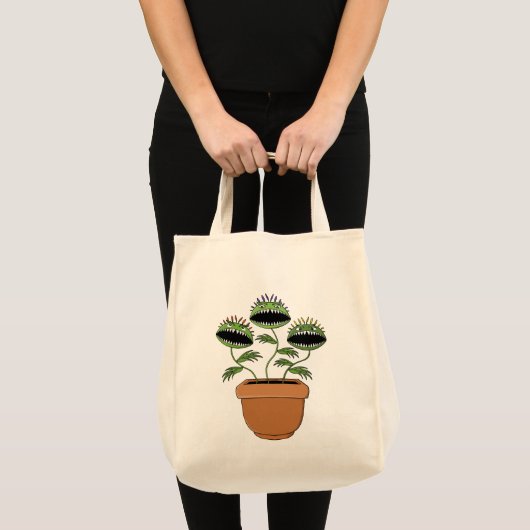 Dreigend Plant Monster Levend Carnivoor Tote Bag (Voorkant (product))