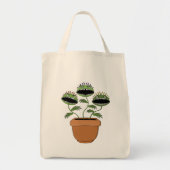 Dreigend Plant Monster Levend Carnivoor Tote Bag (Voorkant)