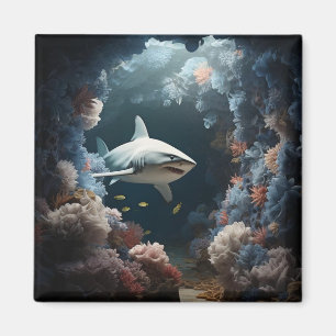 Dreigende 3D-haai Magneet