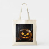 Dreigende Halloween pompoen, Tote Bag (Achterkant)