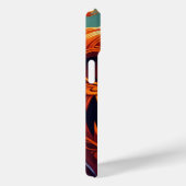 Dreigende Jack-o-Lantern Gloeiende Ogen Halloween Case-Mate iPhone Case (Achterkant / Rechts)