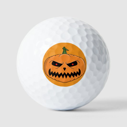 Dreigende Jack O'Lantern Halloween Golfballen (Voorkant)