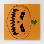Dreigende Jack O'Lantern Halloween Legpuzzel (Horizontaal)