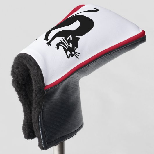 Dreigende kat golfheadcover (3/4 voorkant)