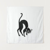 Dreigende kat wandkleed (Voorkant)