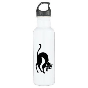 Dreigende kat waterfles 