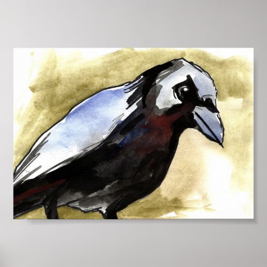 dreigende kraai poster (Voorkant)