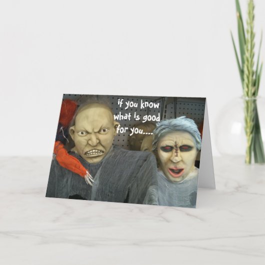 DREIGENDE UITNODIGING VOOR HALLOWEEN (Voorkant)