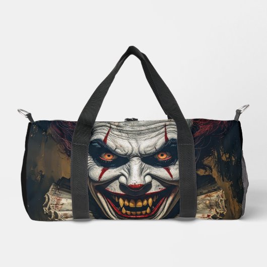 Dreigende Vampier Clownsporttas Plunjezak (Voorkant)
