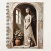 Drempel van de tuin Journal Rustige studio Planner (Voorkant)