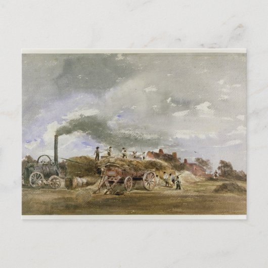 Drempelkorn (potlood & m/c op papier) briefkaart (Voorkant)