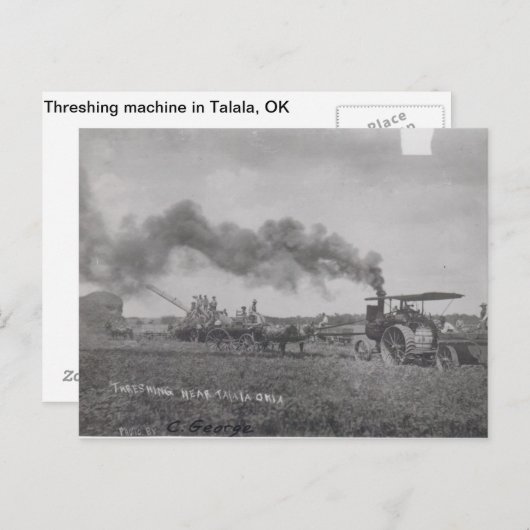 Drempelmachine in Talala, OK Briefkaart (Voorkant / Achterkant)