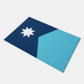 Drempelmat met vlag van Minnesota, VS Deurmat (Schuin)