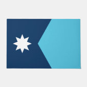 Drempelmat met vlag van Minnesota, VS Deurmat (Voorkant)