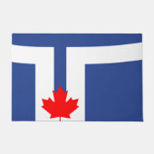 Drempelmat met vlag van Toronto, Canada Deurmat (Voorkant)
