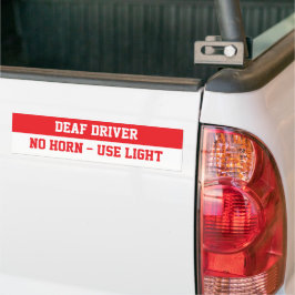 Drempelrijder, Gebruik licht in plaats van claxon Bumpersticker