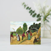 Drempelwaarde, schilderij van Boris Kustodiev Briefkaart (Staand voorkant)