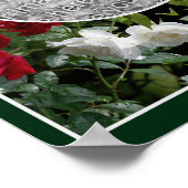 Drenched Rozen Lijst Creëer Uw eigen foto Poster (Hoek)