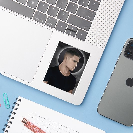 Drengr Sticker FoA @falloutbryan (Laptop met iPhone)