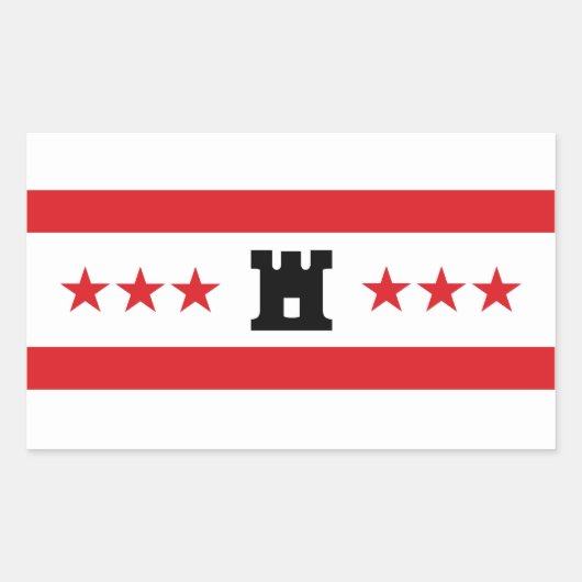 Drenthe regio vlag nederland rechthoekige sticker (Voorkant)