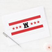 Drenthe regio vlag nederland rechthoekige sticker (Envelop)